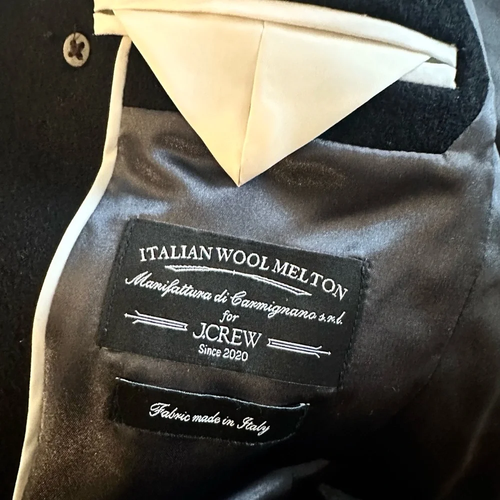 J Crew Black Wool Double-Breasted Blazer - Picture 5 of 6